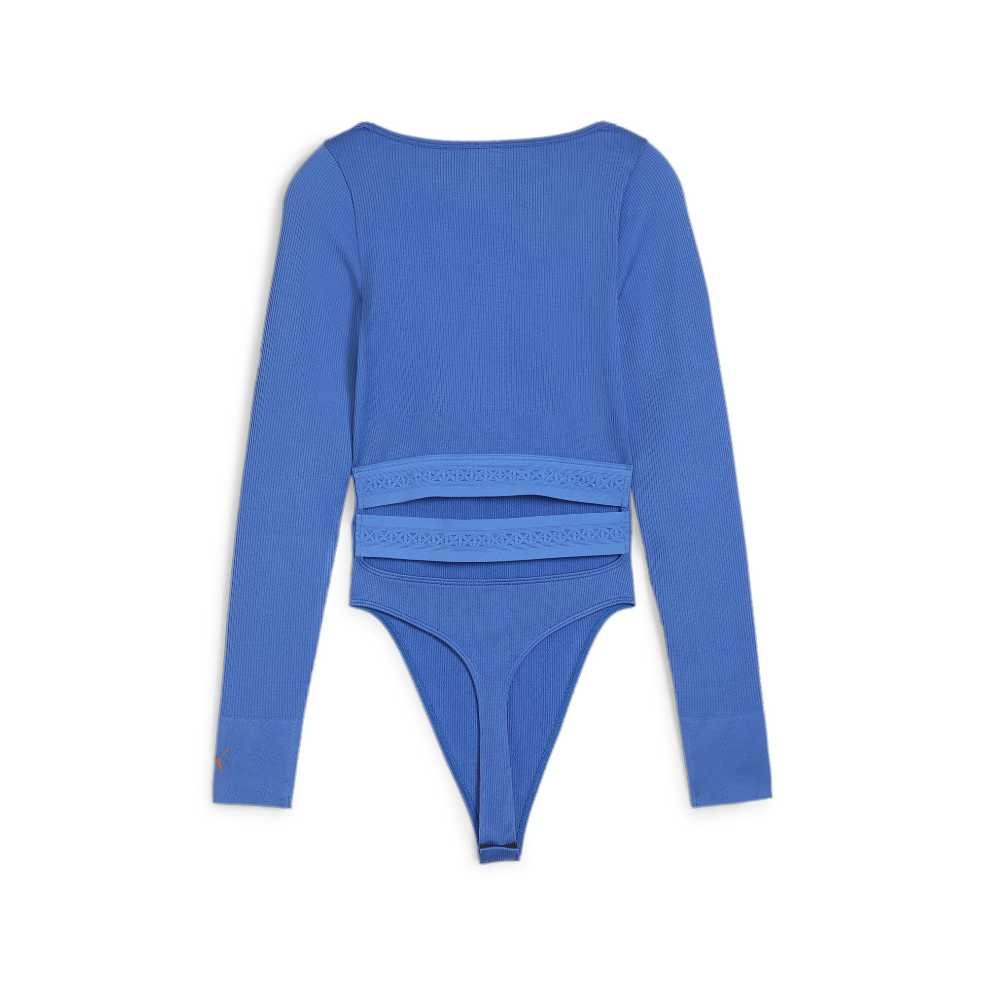 Women's Puma X PAMELA REIF's Ribbed Bodysuit, Blue, Size S, Clothing