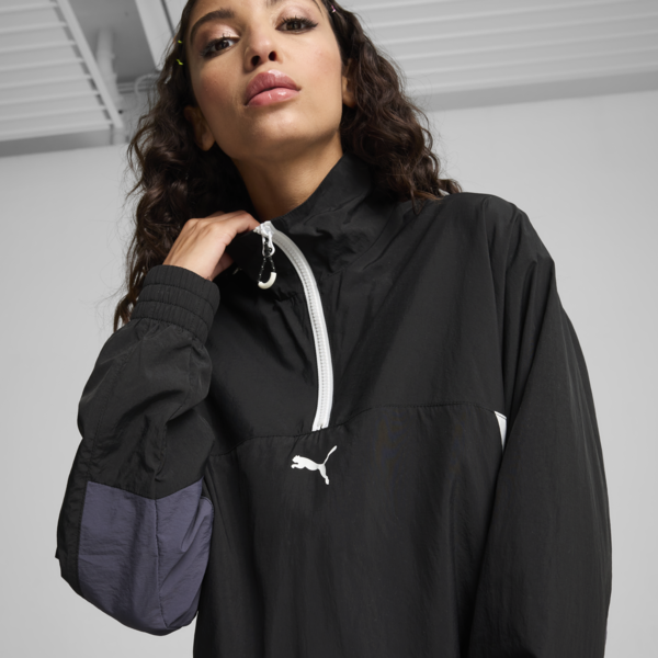 Sudadera CELLERATOR para mujer, PUMA Black-Galactic Gray, large-MEX