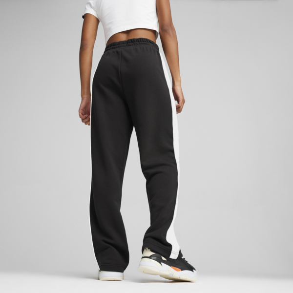 Pantalón recto T7 para mujer, PUMA Black, large-ARG