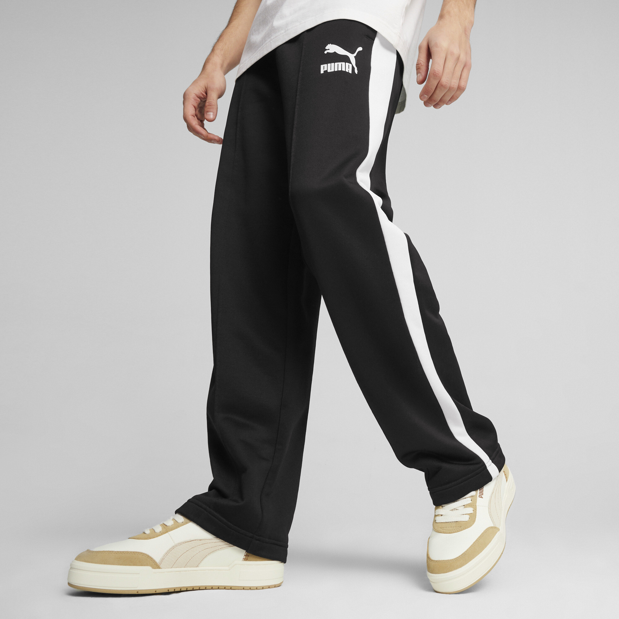 Men's PUMA ICONIC T7 Track Pants In Black, Size Large