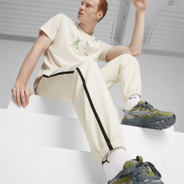 PUMA TEAM Men's Track Pants, Alpine Snow, large-ZAF