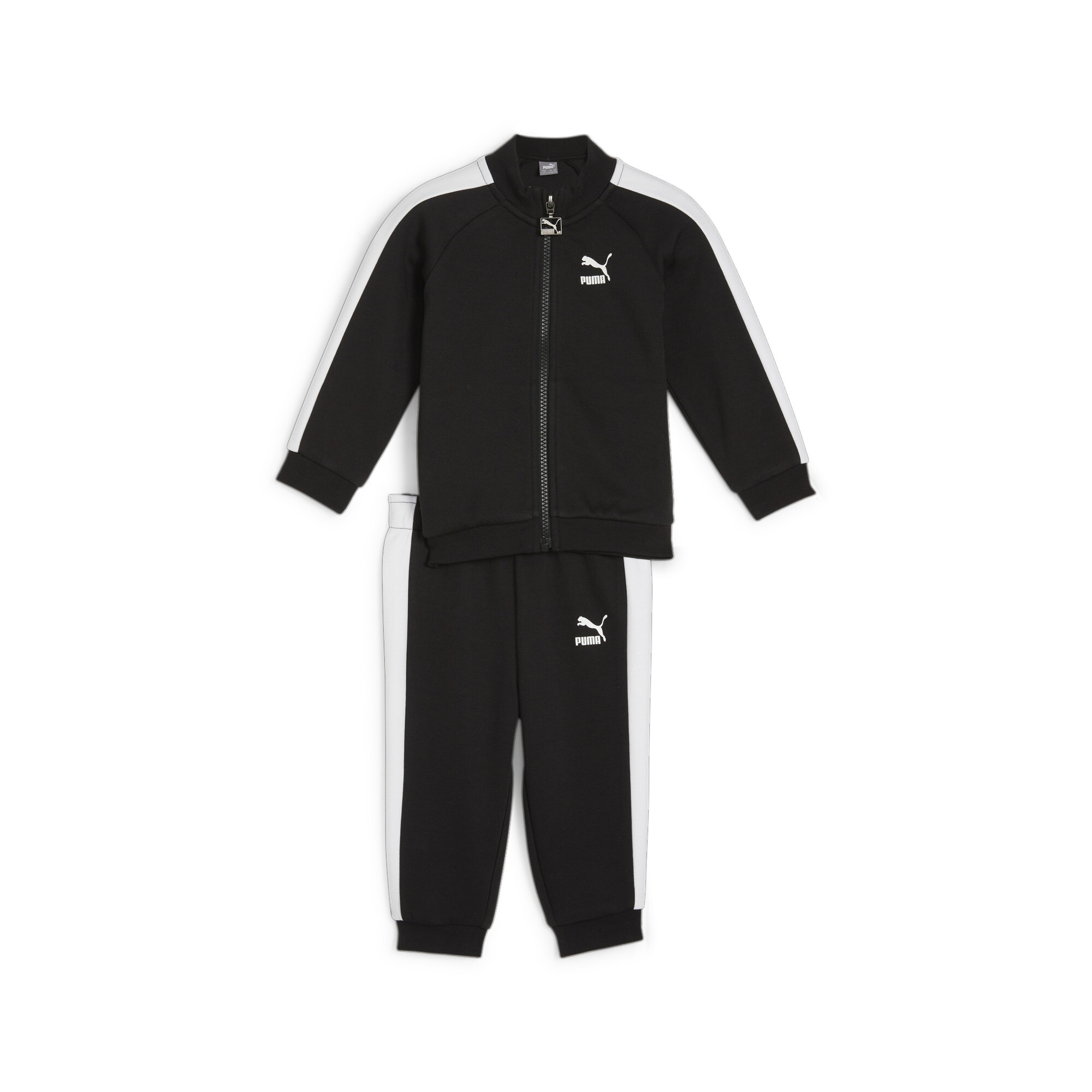 Puma MINICATS T7 ICONIC Baby Tracksuit Set, Black, Size 2-4M, Clothing
