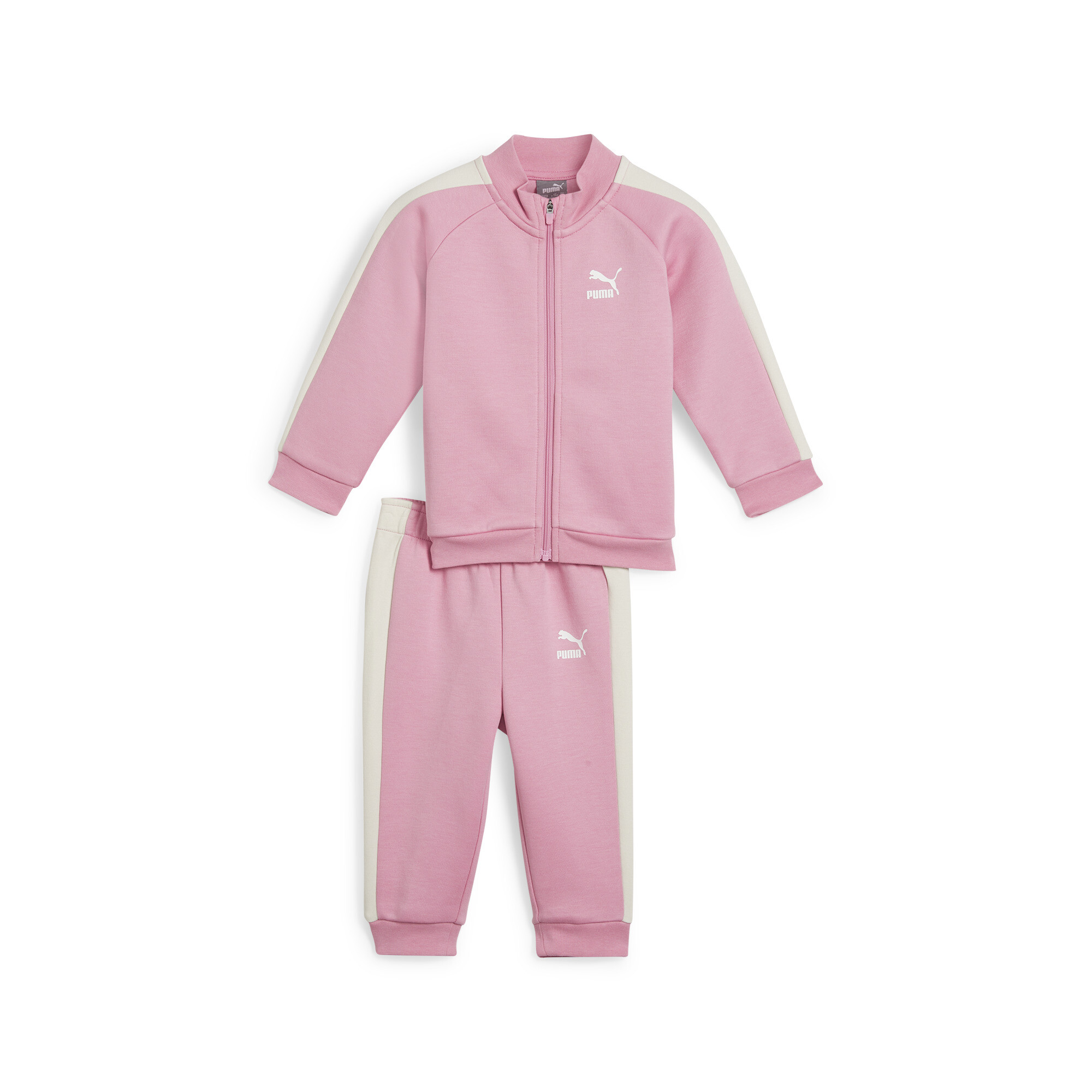 Women's Puma MINICATS T7 ICONIC Baby Tracksuit Set, Pink, Size 2-4M, Clothing