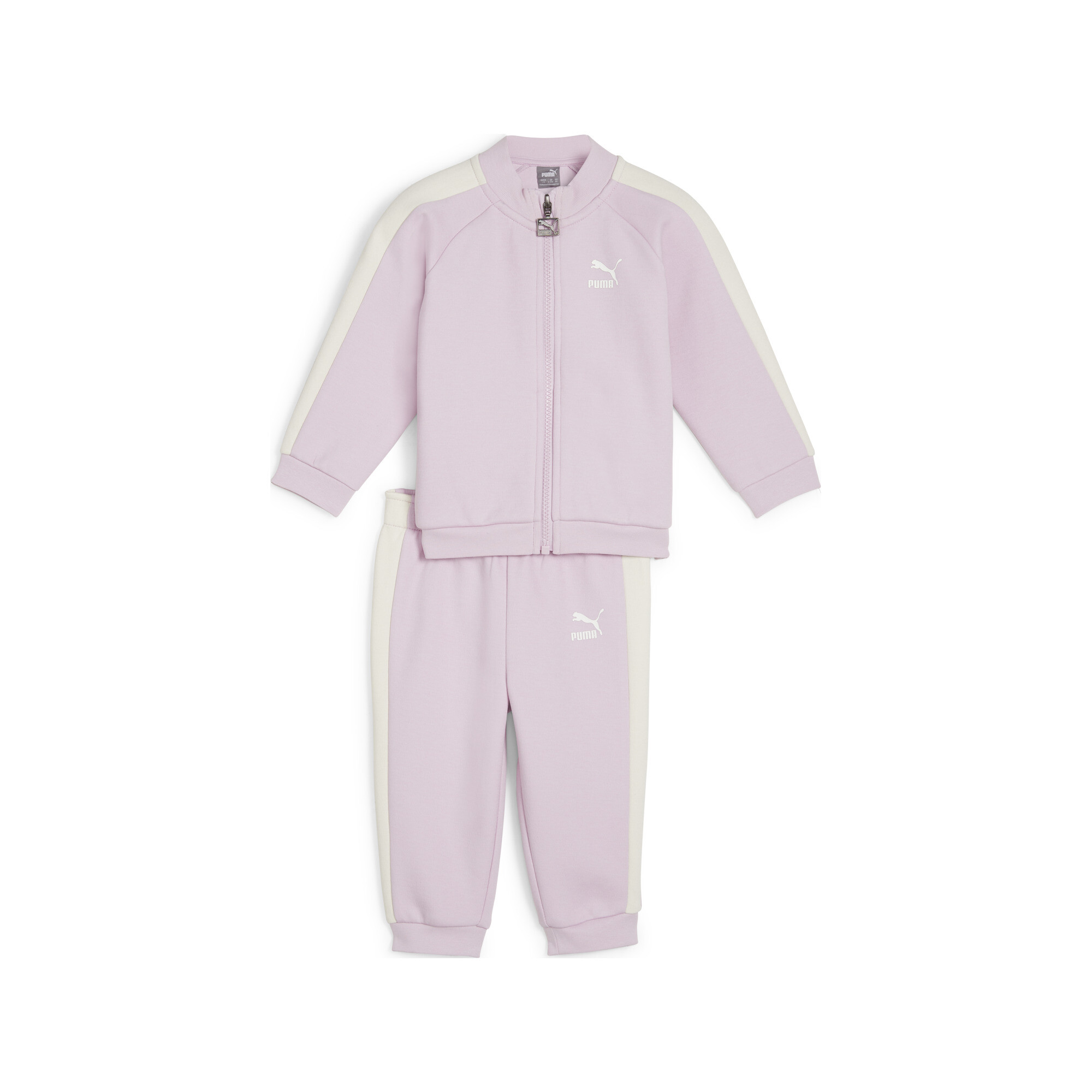 PUMA MINICATS T7 ICONIC Baby Tracksuit Set In Purple, Size 2-4 Months