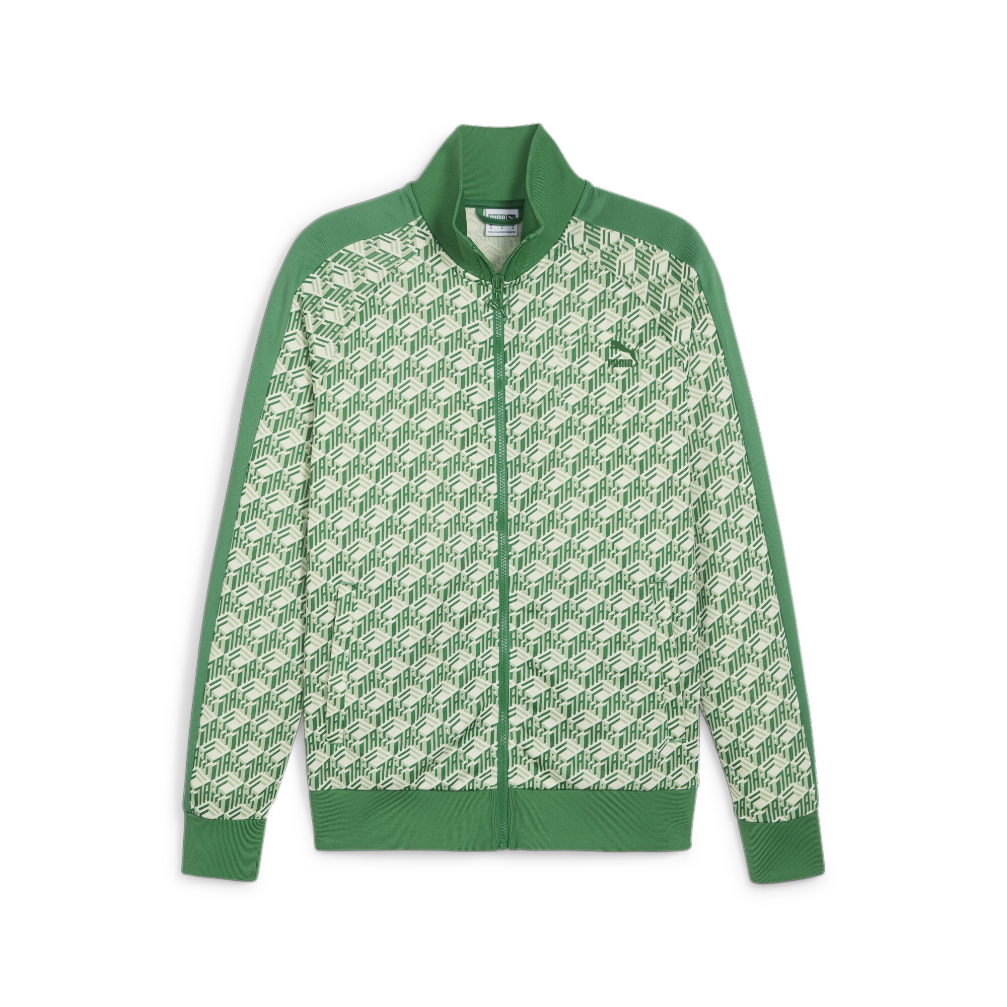 Men's Puma T7's Track Jacket, Green, Size XL, Clothing