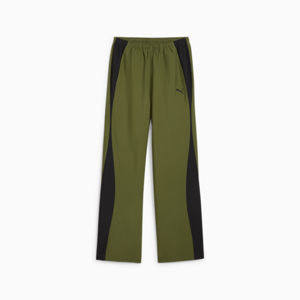 DARE TO Parachute Pants, Olive Green, large-ZAF