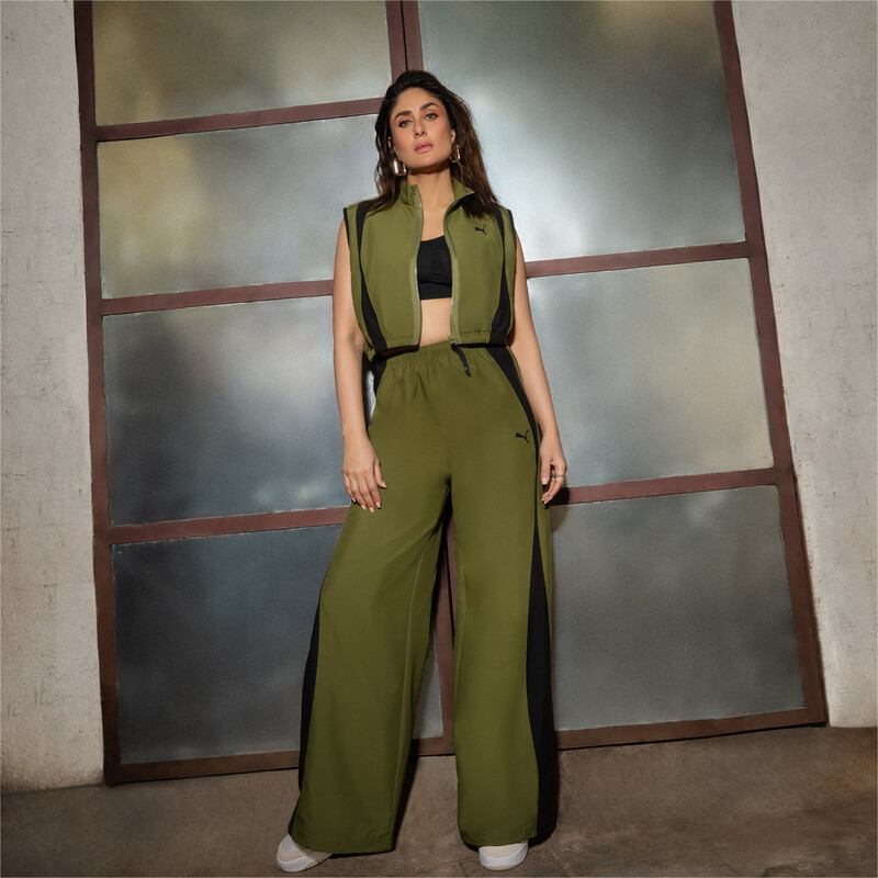 Women s PUMA DARE TO Parachute Pants in Gray Green size M