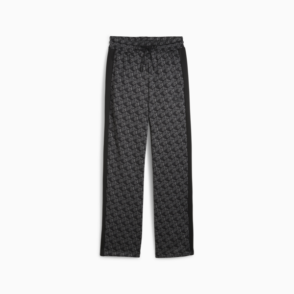 Pants recto para mujer T7, PUMA Black-AOP, large-MEX