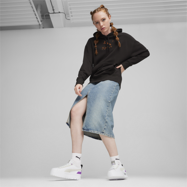 Classics Women's Kitten Hoodie, PUMA Black, large-MEX