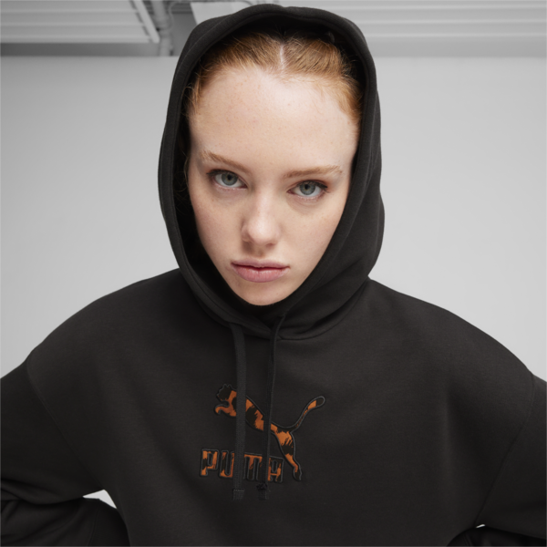Classics Women's Kitten Hoodie, PUMA Black, large-MEX