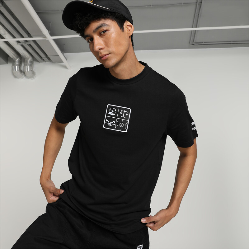 

PUMA Classic Icons Of Unity Graphic Unisex T-shirt, Black
