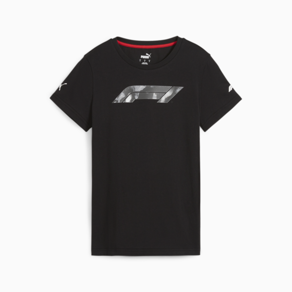 Playera Mujer F1 Logo, PUMA Black, large-MEX