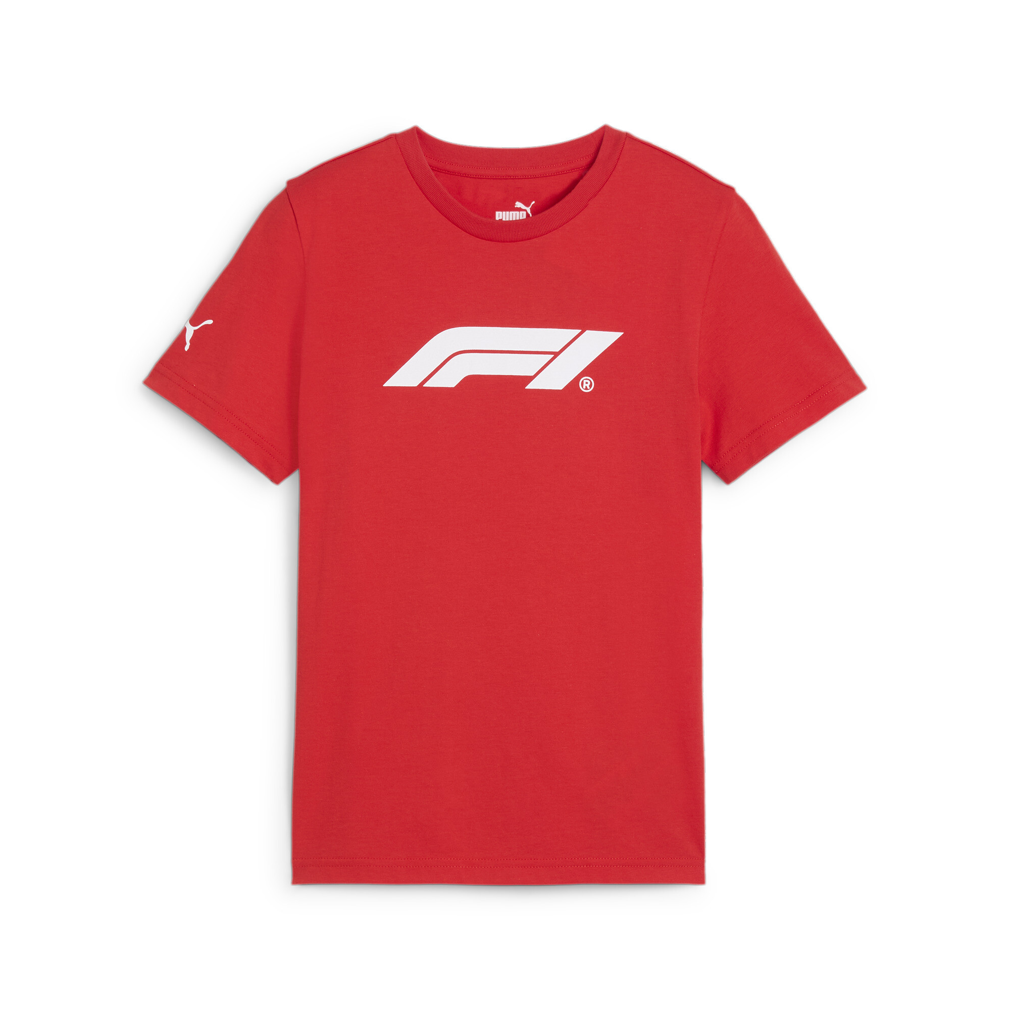 Puma F1® ESS Motorsport T-Shirt Teenager Für Herren Für Damen Für Kinder | Mit Plain | Pop Red | Größe: 13-14Y