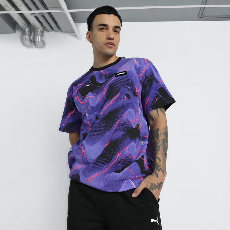 

Men's PUMA F1® Neon Energy All-Over Print Relaxed Fit Motorsport Tee