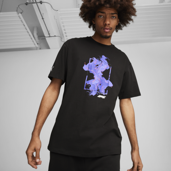 F1 Neon Energy Tee Men, PUMA Black, large-MEX