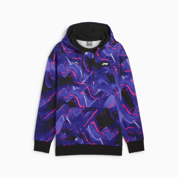 Buzo con capucha F1® Neon Energy con estampado integral para hombre, PUMA Black, large-ARG