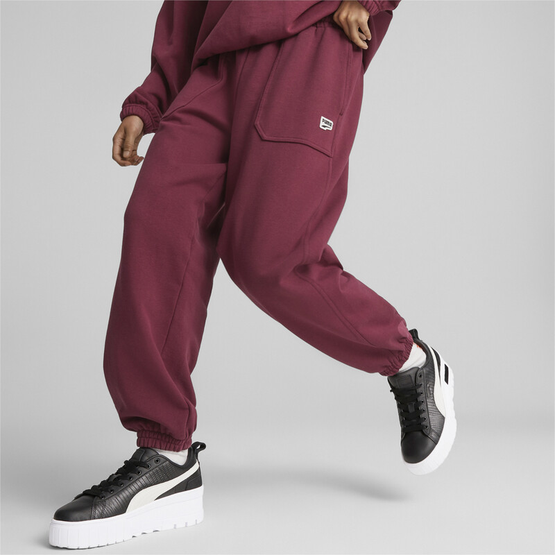 Women's PUMA DOWNTOWN Sweatpants in Dark Jasper size L