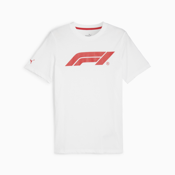 F1 ESS Men's Motorsport Logo Tee, PUMA White, large-MEX