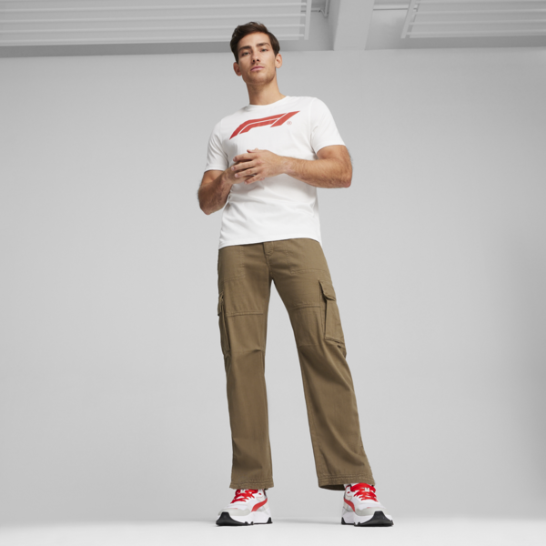 F1 ESS Men's Motorsport Logo Tee, PUMA White, large-MEX