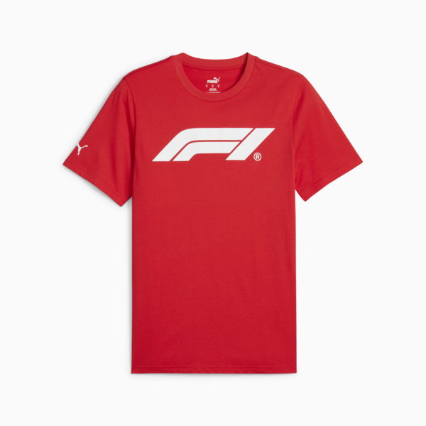 F1® Essentials Men's Motorsport Logo Tee, Pop Red, large-ZAF