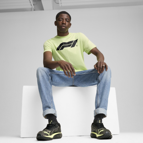 F1® Essentials Men's Motorsport Logo Tee, Cool Cucumber, large-ZAF