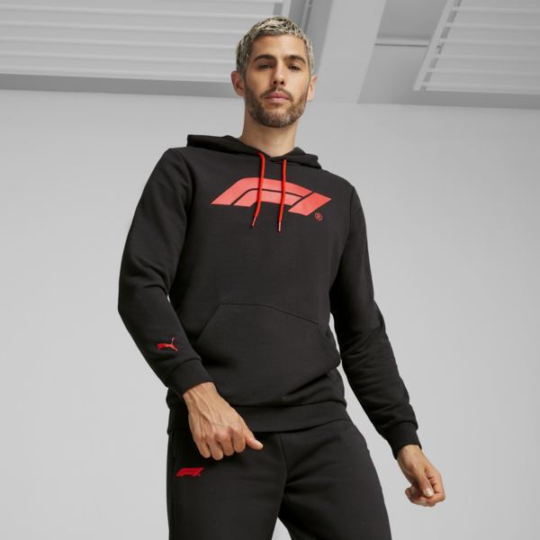 F1 ESS Men's Motorsport Logo Hoodie, PUMA Black, large-MEX
