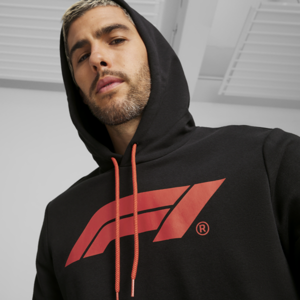 F1 ESS Men's Motorsport Logo Hoodie, PUMA Black, large-MEX