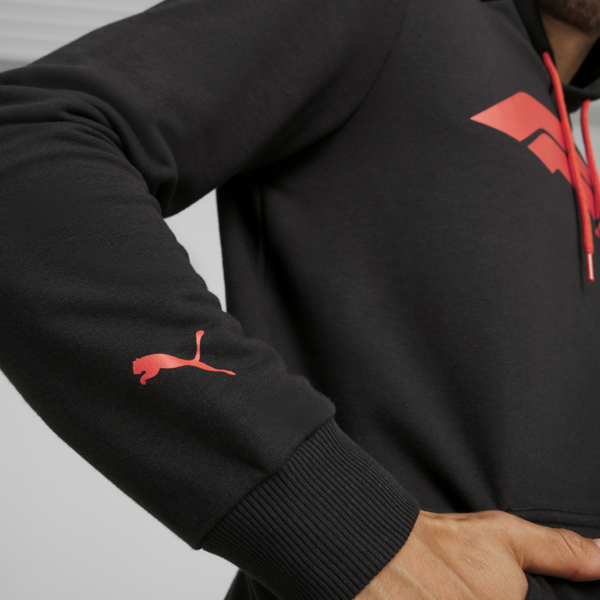 F1 ESS Men's Motorsport Logo Hoodie, PUMA Black, large-MEX