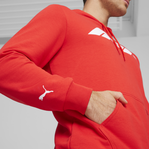 F1® Essentials Men's Motorsport Logo Hoodie, Pop Red, large-ZAF