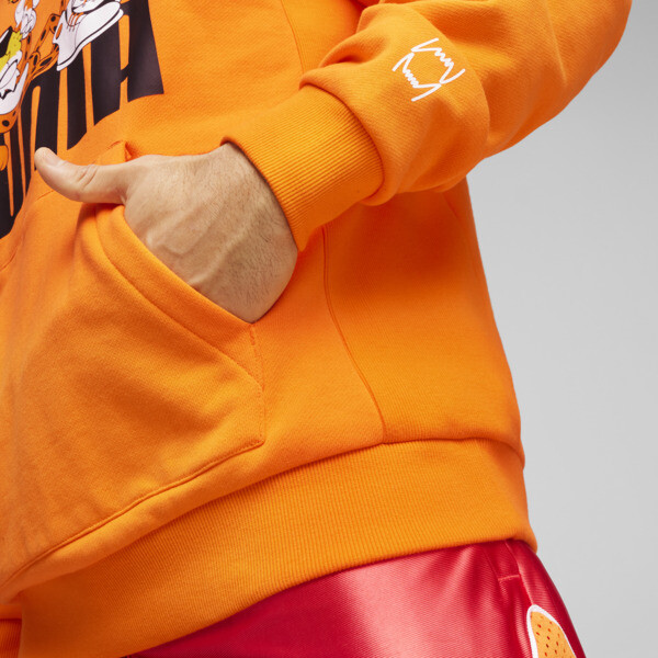 Orange puma hoodie clearance