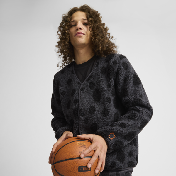 Campera de corderito polar HOOPS x Cheetos para hombre, PUMA Black, large-ARG