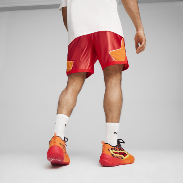 PUMA HOOPS x CHEETOS Shorts, For All Time Red-Rickie Orange, large-ZAF