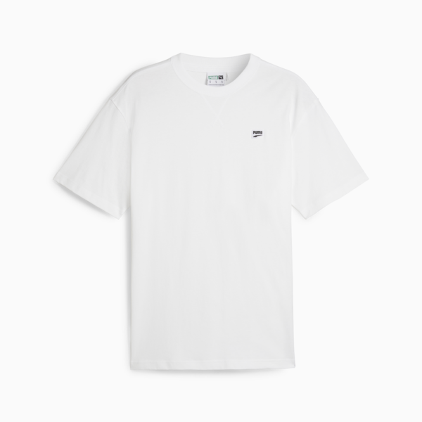 Playera para hombre DOWNTOWN Badge, PUMA White, large-MEX