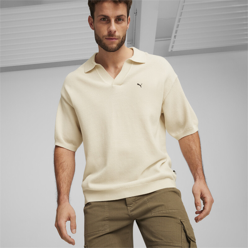 Men's PUMA Basketball Nostalgia Knitted Polo