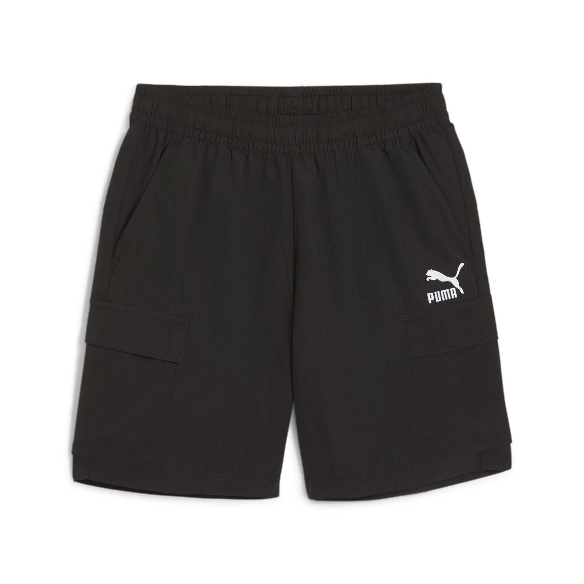 PUMA CLASSICS Cargo Shorts In Black, Size 15-16 Youth