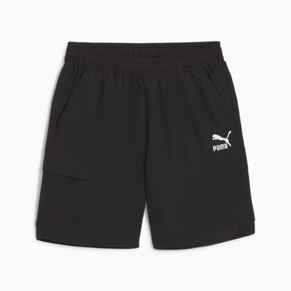 CLASSICS Youth Cargo Shorts, PUMA Black, large-MEX