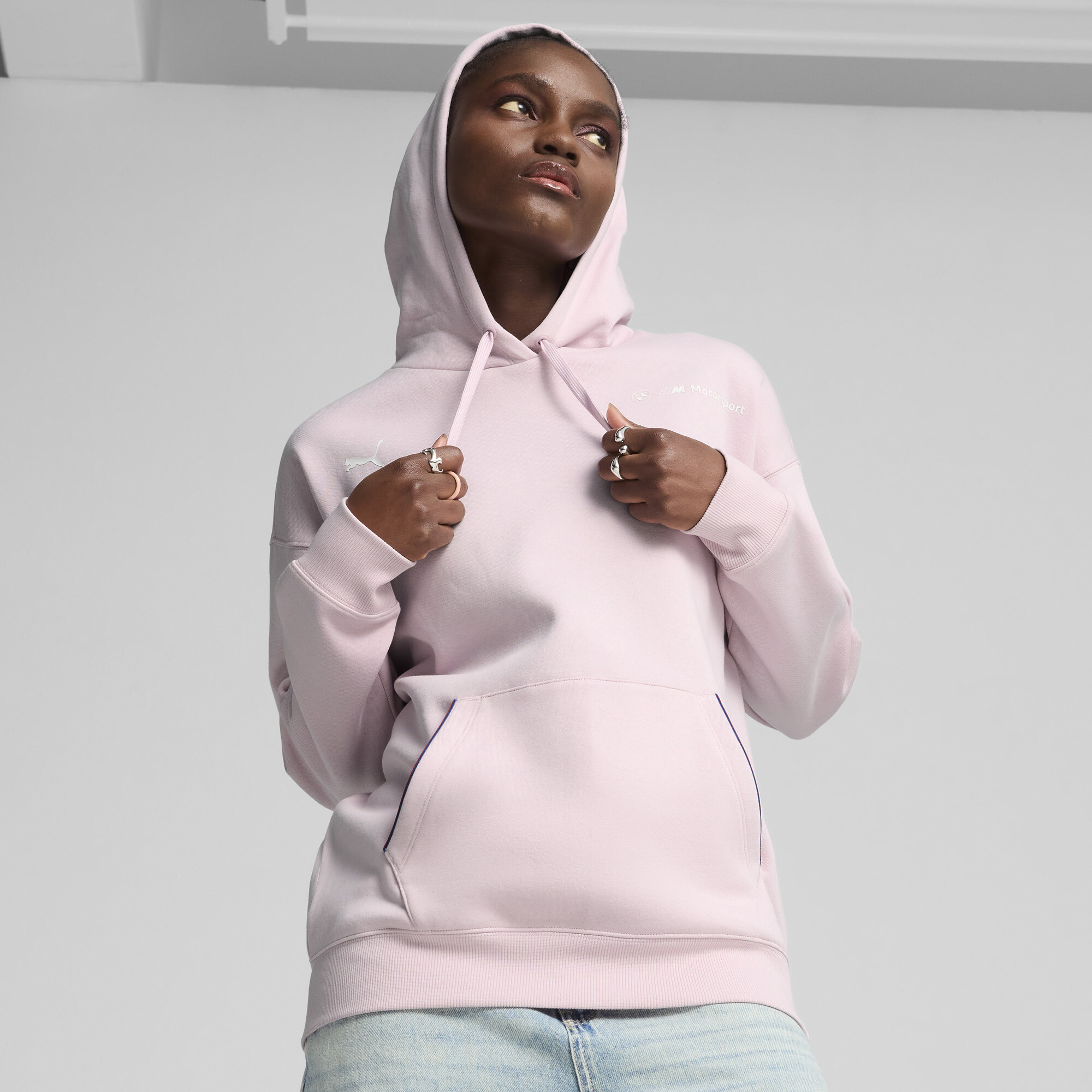 Худи BMW M Motorsport ESS+ Hoodie Women | Цвет: Розовый | Rose