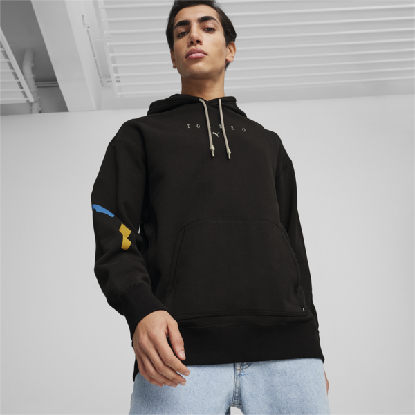 GRAPHICS TORNEO Hoodie, PUMA Black, large-ZAF
