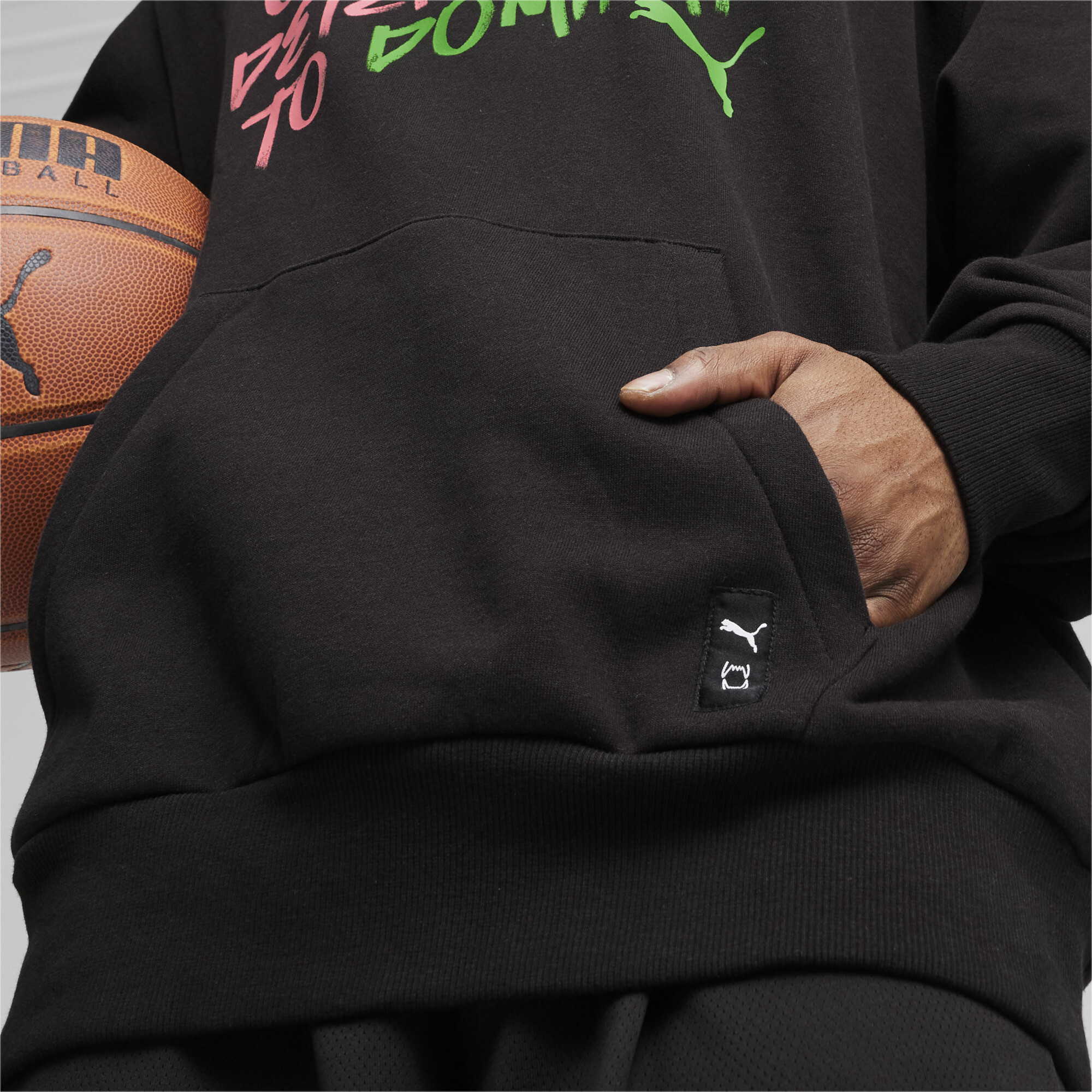 Puma The Future Is Scoot's Basketball Hoodie, Black, Size S, Sport
