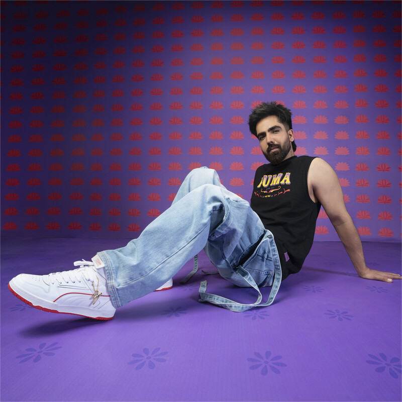 Men's PUMA X HARRDY SANDHU Relaxed Fit Tank in Black size L