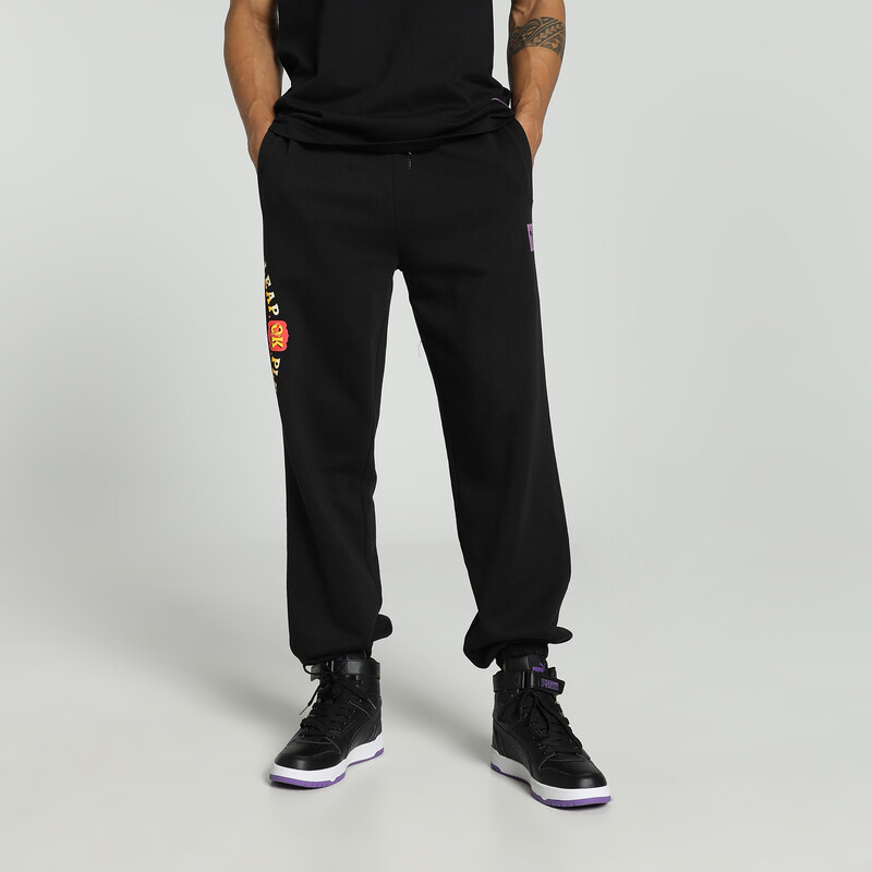 Men's PUMA X HARRDY SANDHU Relaxed Fit Pants in Black size S