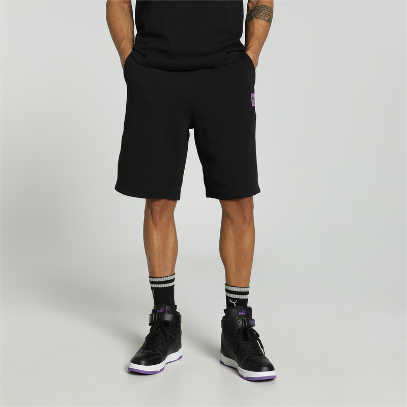 Men's PUMA X HARRDY SANDHU Relaxed Fit Shorts in Black size S