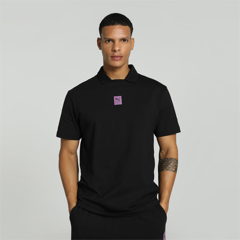 Men's PUMA X HARRDY SANDHU Relaxed Fit Polo in Black size M