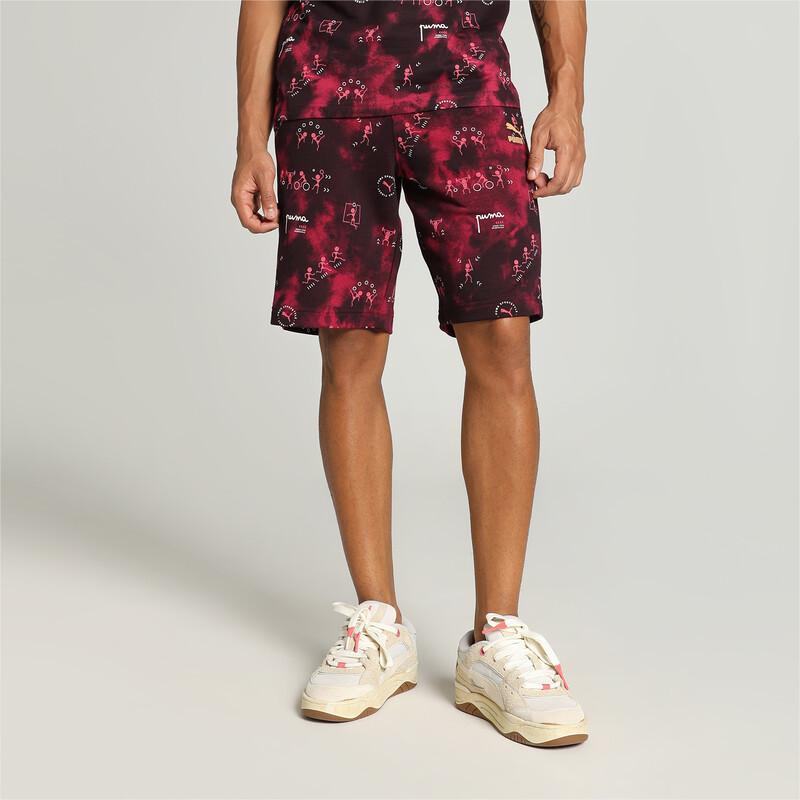 Men's PUMA Classics Printed Shorts in Black size S