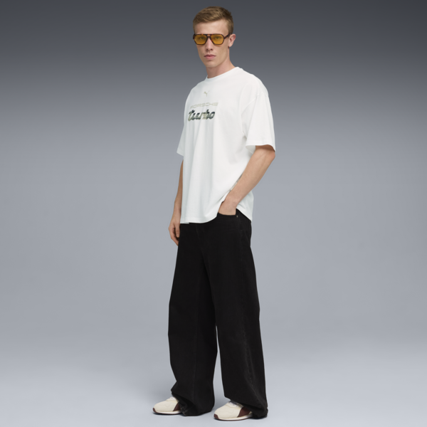 Porsche Legacy Statement Logo Tee, PUMA White, large-ZAF