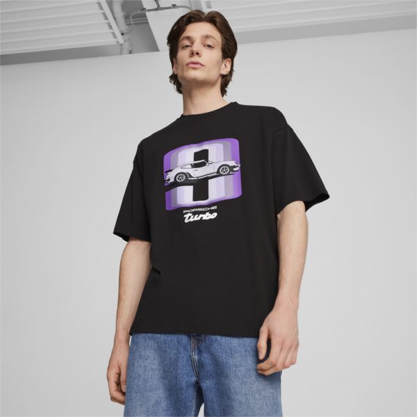 Remera con estampado Porsche Legacy 911 para hombre, PUMA Black, large-ARG