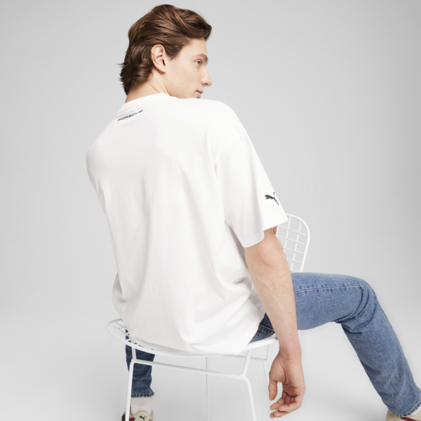 Porsche Legacy Essentials Tee Men, PUMA White, large-ZAF