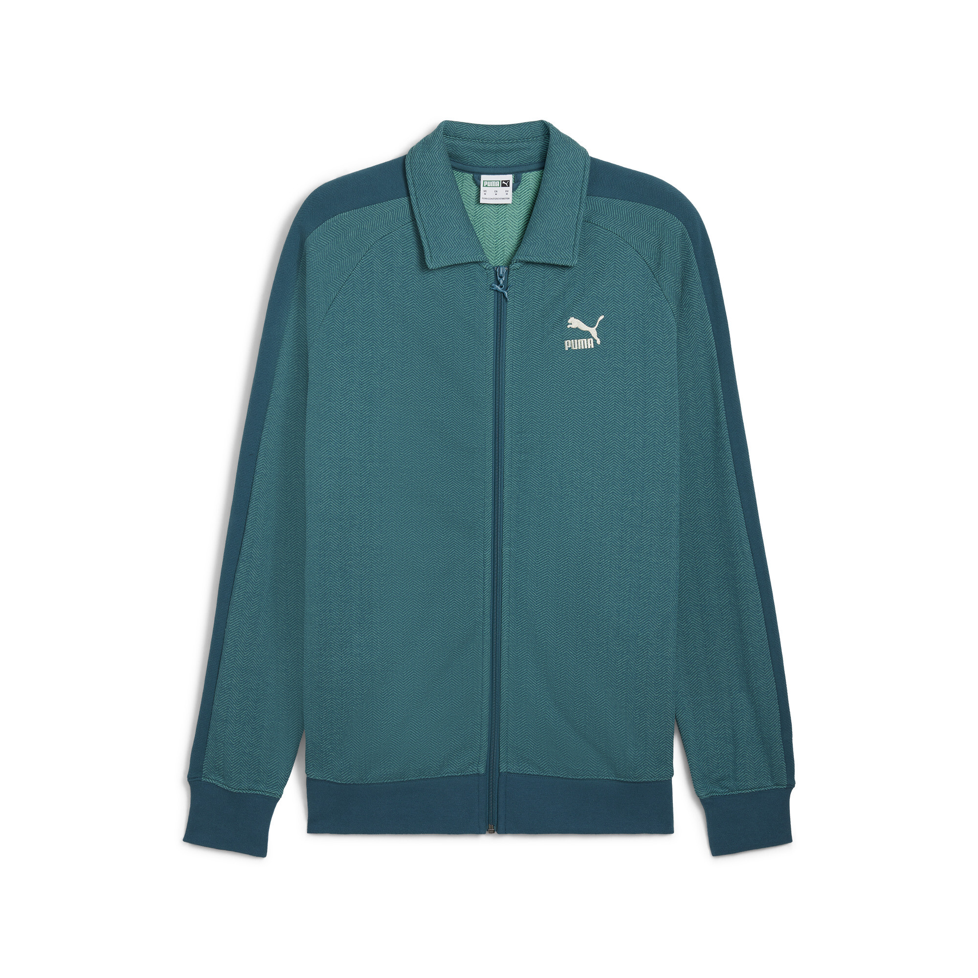 Men's Puma T7 Track Jacket, Green, Size S, Clothing