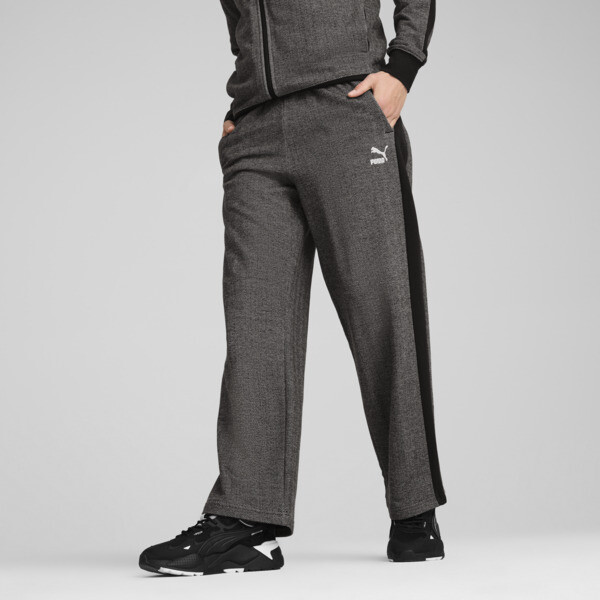 Puma black track pants shop