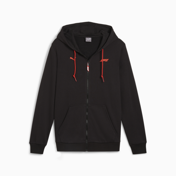 F1 ESS Full-Zip Hoodie Men, PUMA Black, large-MEX